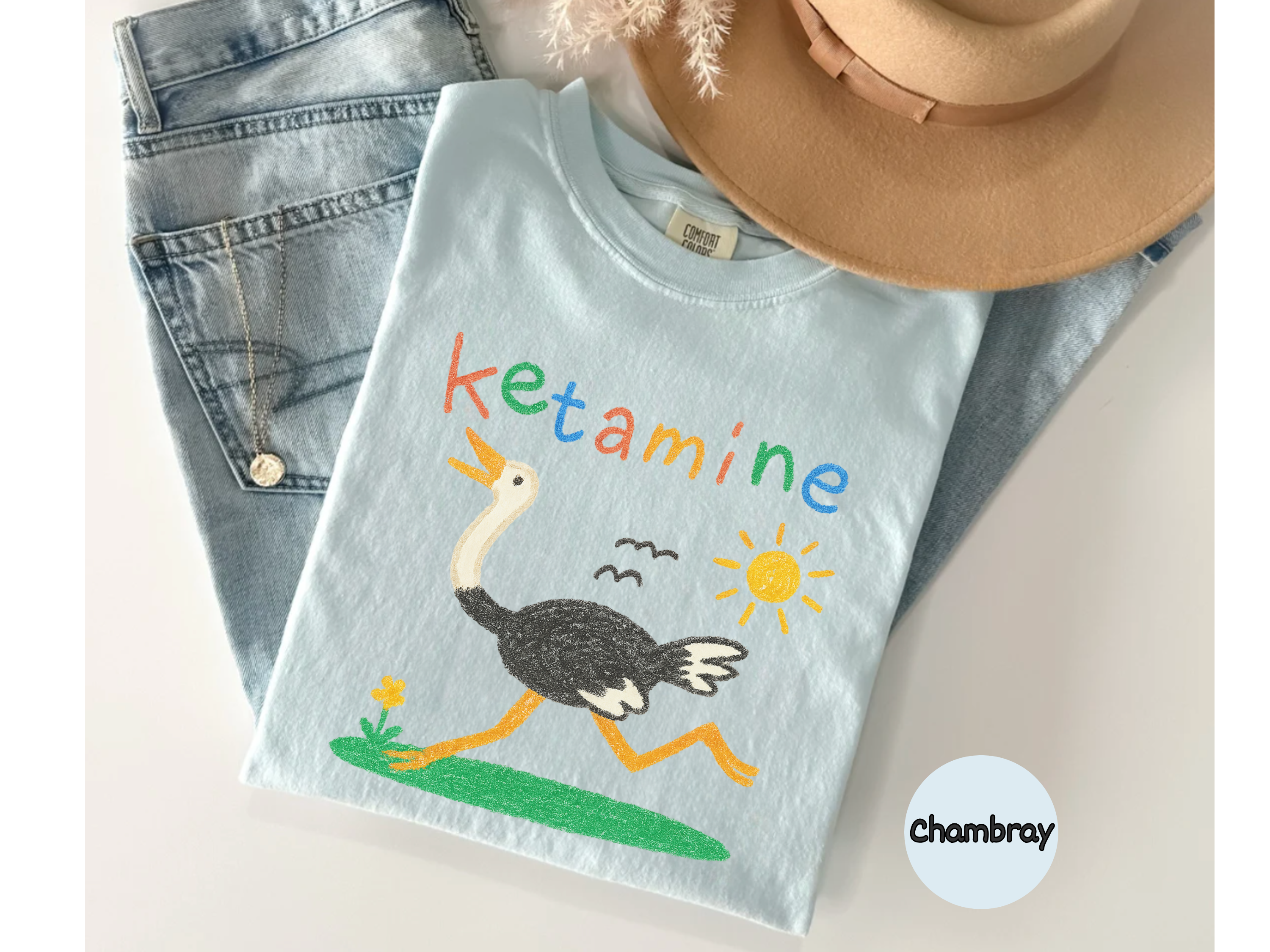 Ketamine Ostrich T-Shirt