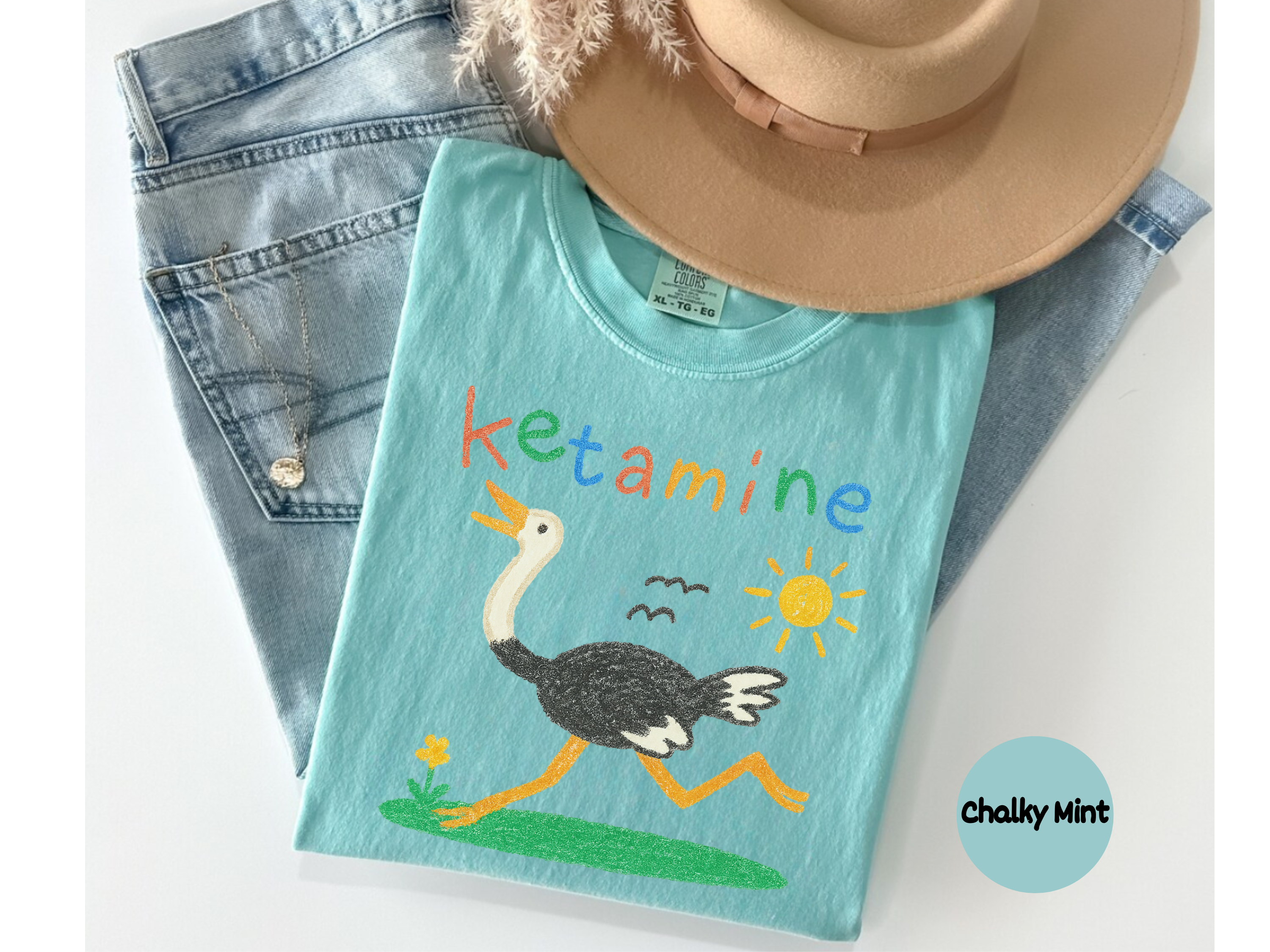Ketamine Ostrich T-Shirt