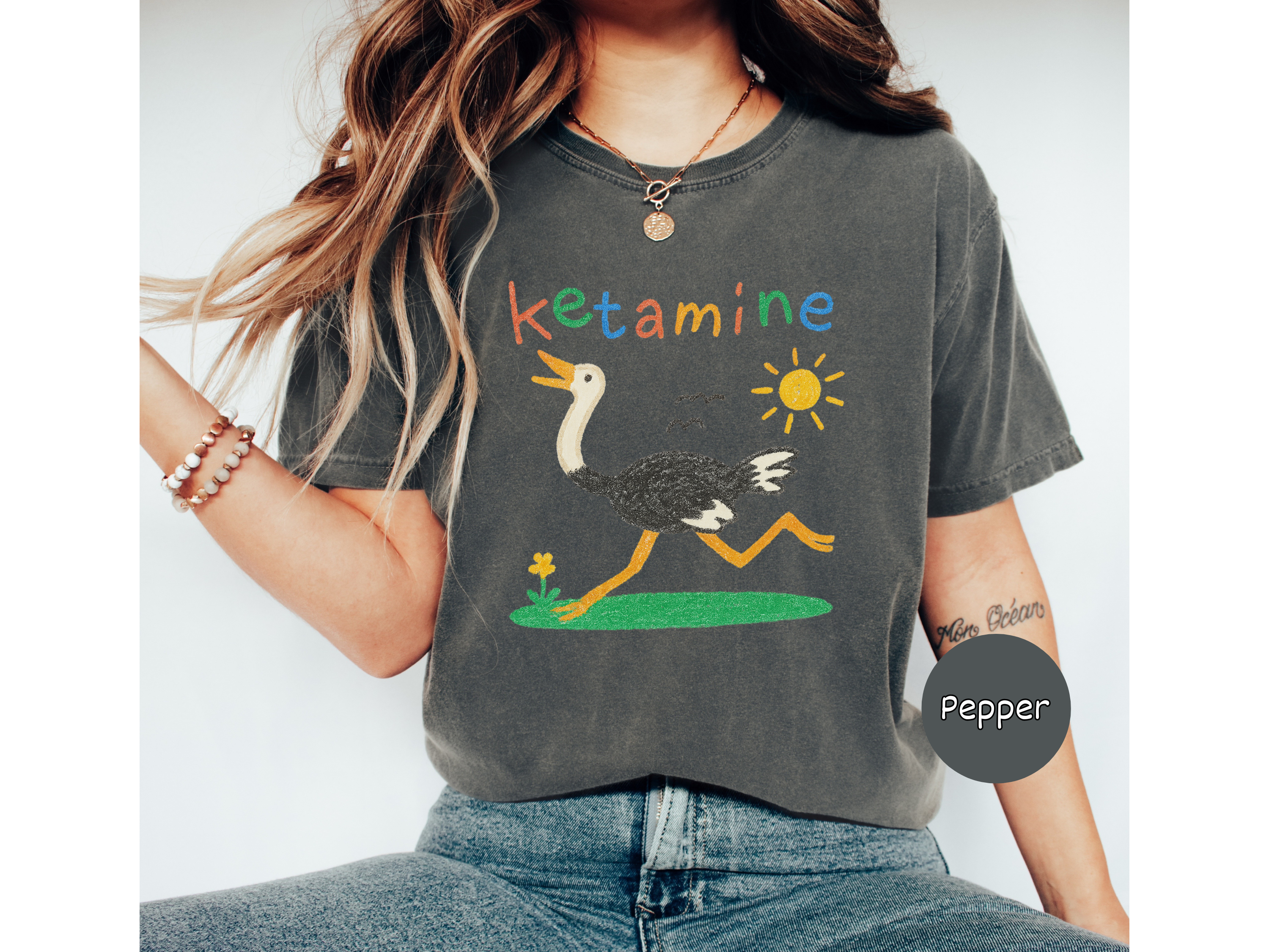 Ketamine Ostrich T-Shirt