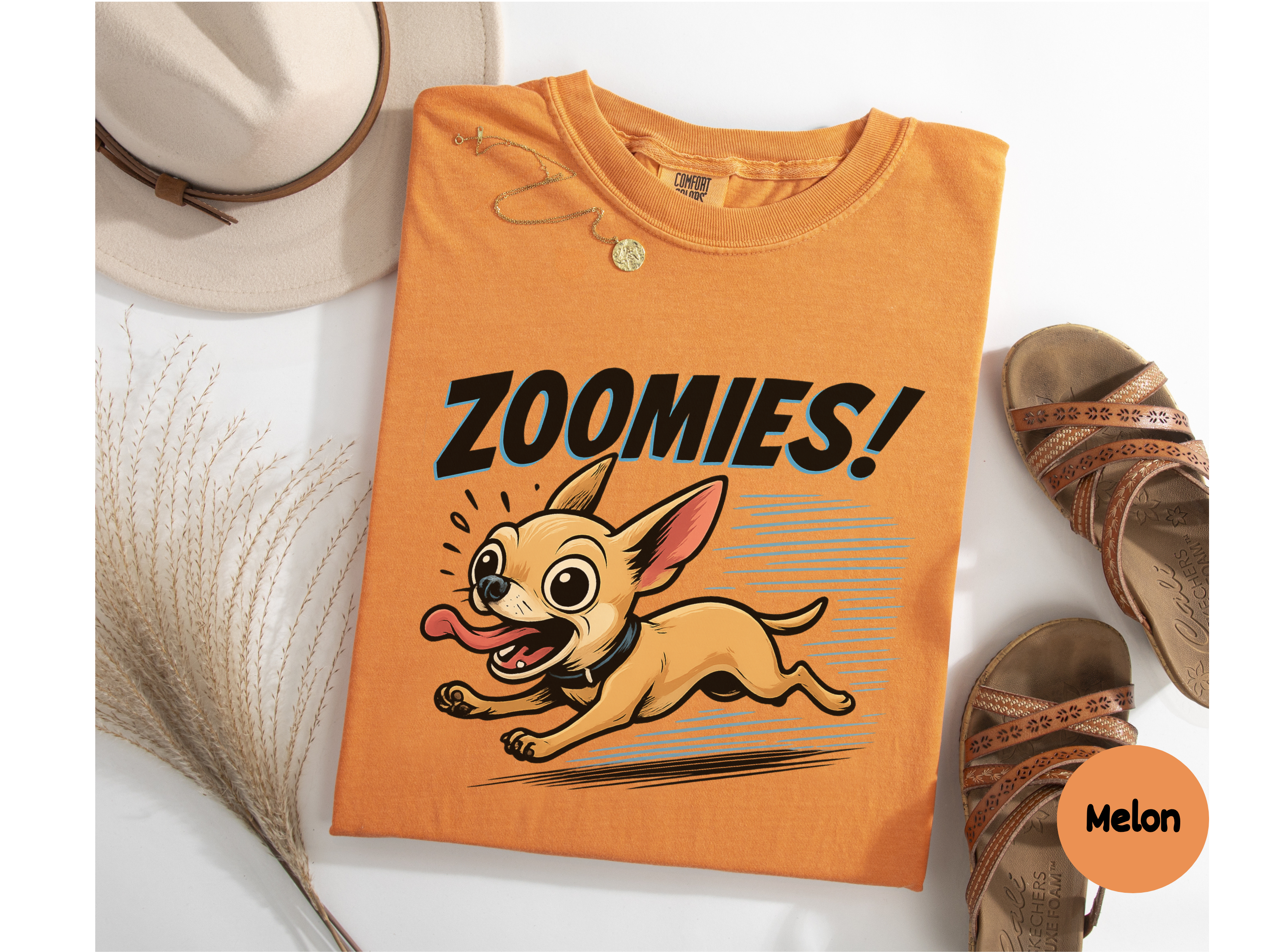 Cute Chihuahua t-shirt featuring a playful small dog design ideal for gifting dog moms dads and pet enthusiasts.