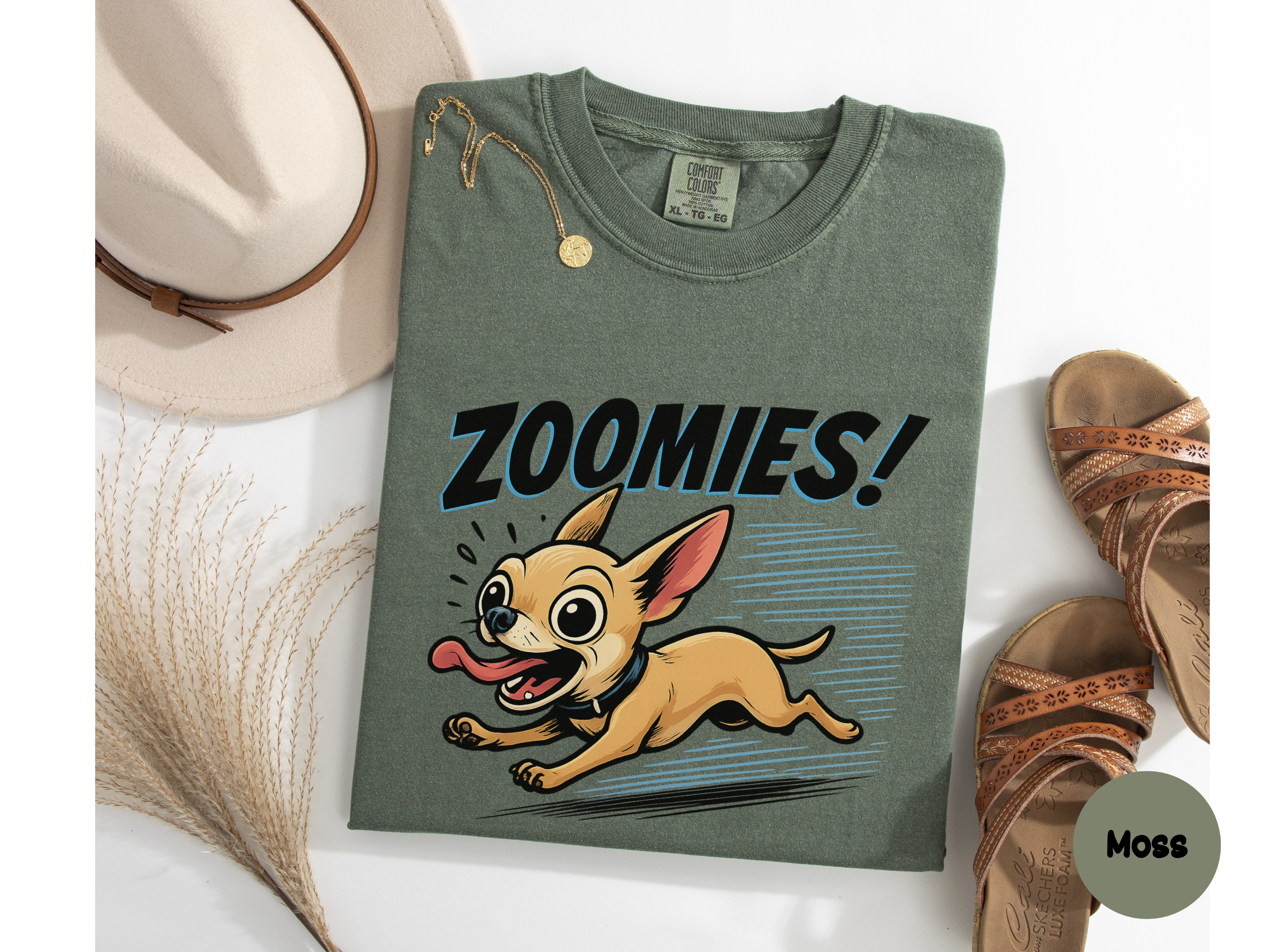 Soft unisex Chihuahua shirt with playful tiny dog illustration perfect for pet lovers casual wear and gift ideas.